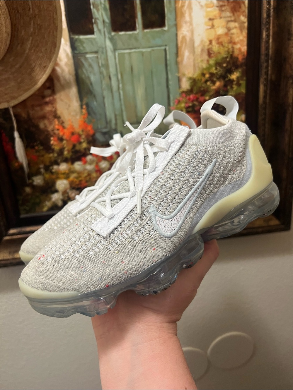 Nike Air VaporMax 2021 FK White Pure Platinum sneakers - Picture 7 of 16